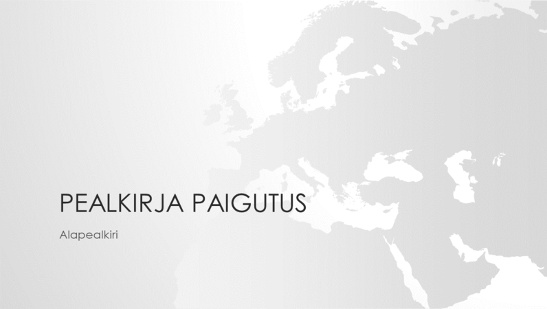 Maakaartide seeria, Euroopa mandriosa esitlus (laiekraan) Maakaartide seeria, Euroopa mandriosa esitlus (laiekraan)