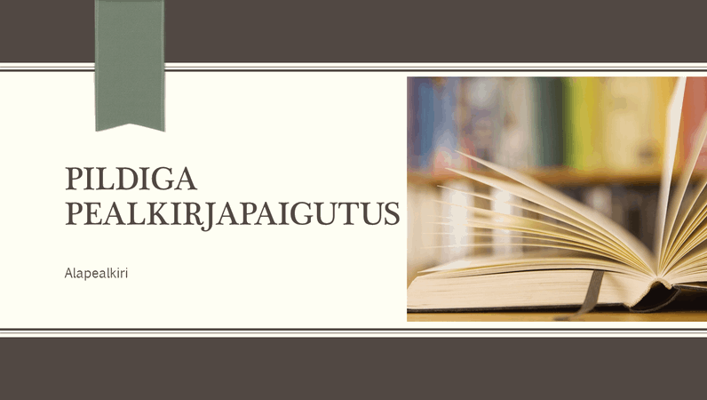Akadeemiline esitlus, triibu ja lindiga kujundus (laiekraan) Akadeemiline esitlus, triibu ja lindiga kujundus (laiekraan)