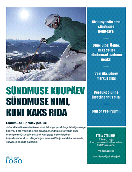 Hooajasündmuse flaier (talv) Hooajasündmuse flaier (talv)