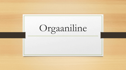 Orgaaniline Orgaaniline