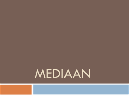 Mediaan