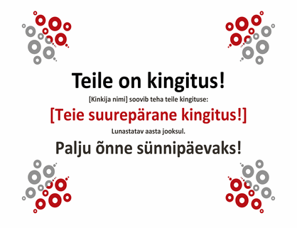 Kinkekaart Kinkekaart