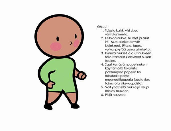 Paperinukkeja (poika, malli 2) Paperinukkeja (poika, malli 2)