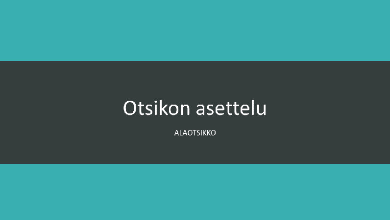 Raidallinen sinivihreä esitys (laajakuva) Raidallinen sinivihreä esitys (laajakuva)