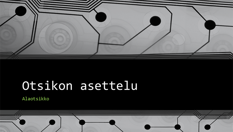 Business- ja teknologiahenkinen esitys piirilevyulkoasulla (laajakuva) Business- ja teknologiahenkinen esitys piirilevyulkoasulla (laajakuva)