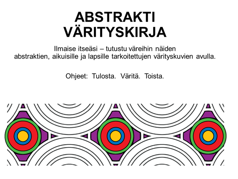 Abstrakti värityskirja Abstrakti värityskirja