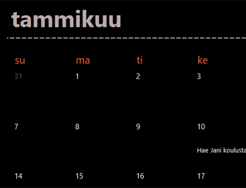 Ikuinen kalenteri (musta) Ikuinen kalenteri (musta)