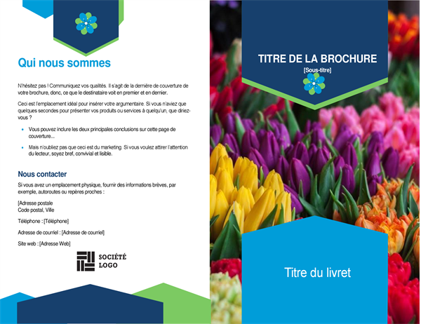 Brochure avec fleurs Brochure avec fleurs