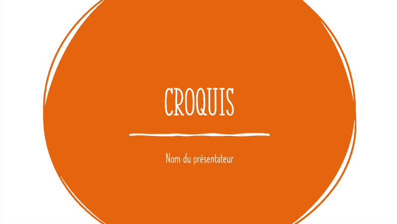 Esquisse de présentation Esquisse de présentation