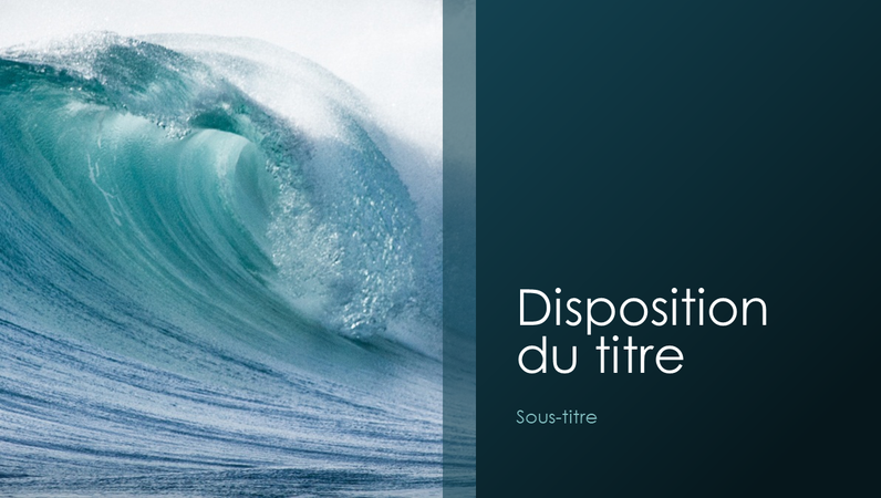 Présentation nature vagues (grand écran) Présentation nature vagues (grand écran)