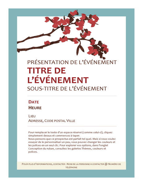 Prospectus d’événement printanier Prospectus d’événement printanier