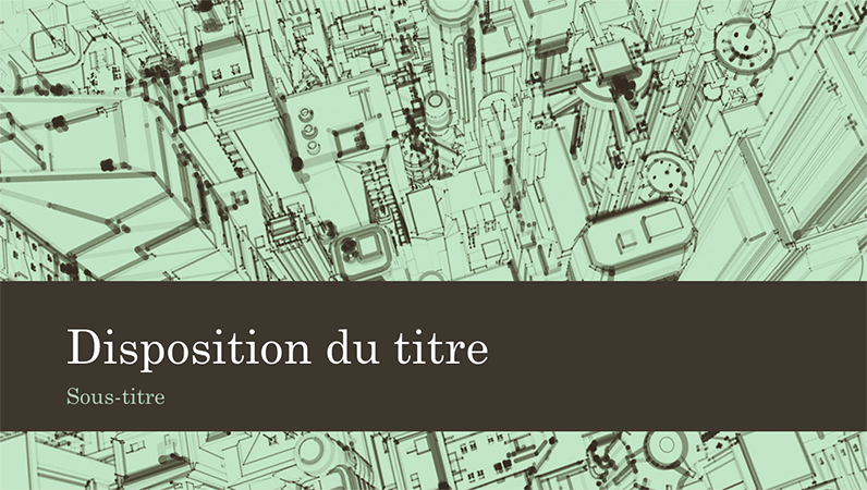 Présentation professionnelle avec croquis de ville en arrière-plan (grand écran) Présentation professionnelle avec croquis de ville en arrière-plan (grand écran)