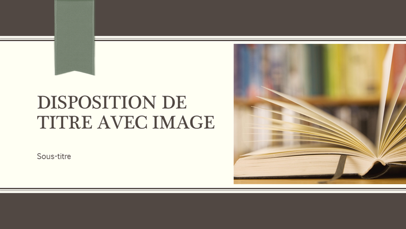 Présentation académique avec rayures et ruban (grand écran) Présentation académique avec rayures et ruban (grand écran)