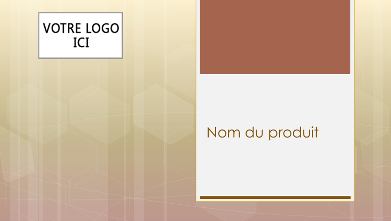 Présentation générale d’un produit commercial Présentation générale d’un produit commercial