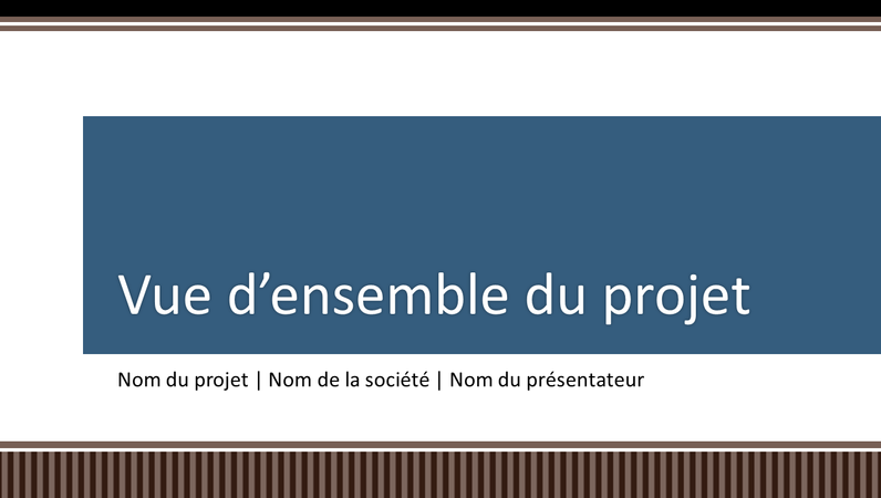 Présentation générale de l’échéancier d’un projet professionnel Présentation générale de l’échéancier d’un projet professionnel