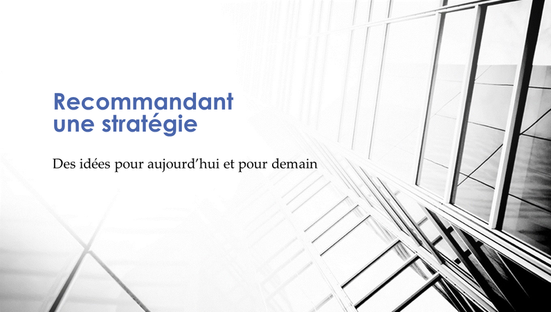 Présentation de stratégie d’entreprise Présentation de stratégie d’entreprise