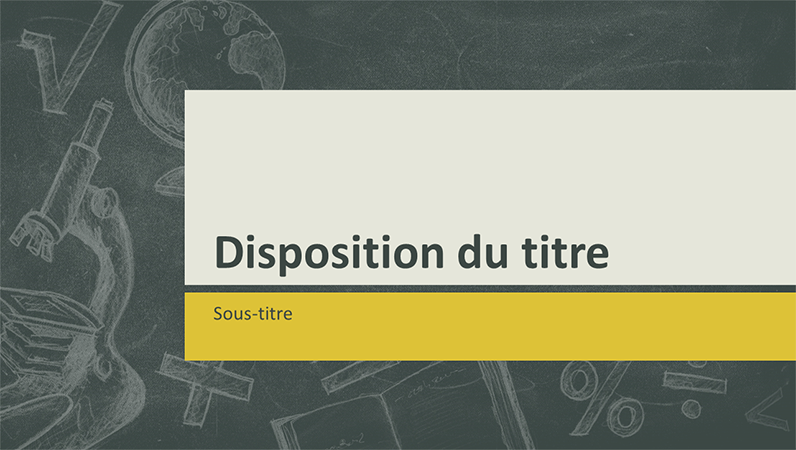 Présentation de sujets éducatifs, conception « tableau noir » (grand écran) Présentation de sujets éducatifs, conception « tableau noir » (grand écran)