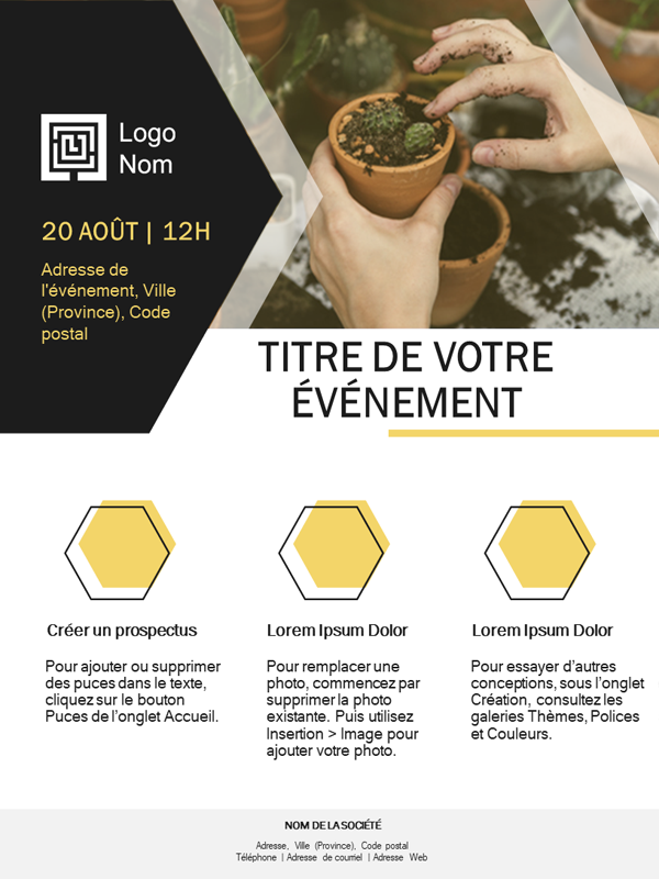 Prospectus petite entreprise (conception dorée) Prospectus petite entreprise (conception dorée)
