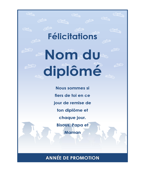Dépliant de félicitations pour diplômés (jeu de créations Fête de diplômes) Dépliant de félicitations pour diplômés (jeu de créations Fête de diplômes)