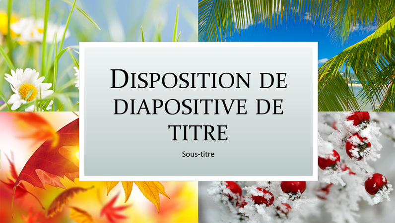 Présentation de fêtes saisonnières Présentation de fêtes saisonnières