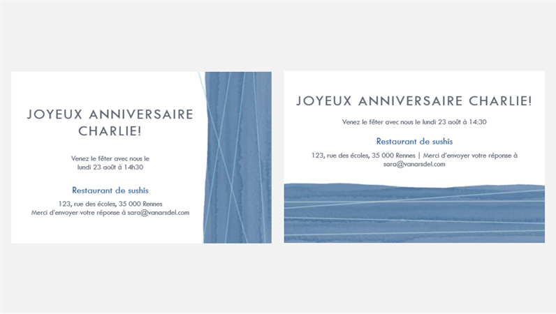 Invitation A Une Fete Prestigieuse Deux Par Page