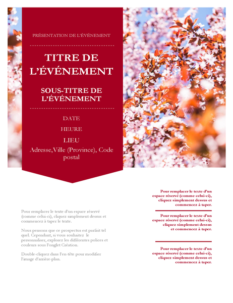 Prospectus élégant d’événement printanier Prospectus élégant d’événement printanier