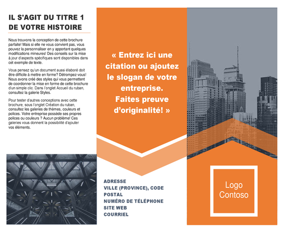 Brochure d’architecture