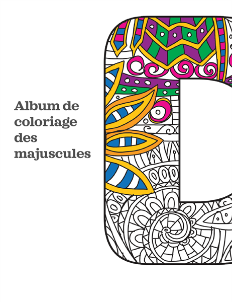 Album de coloriage Majuscules