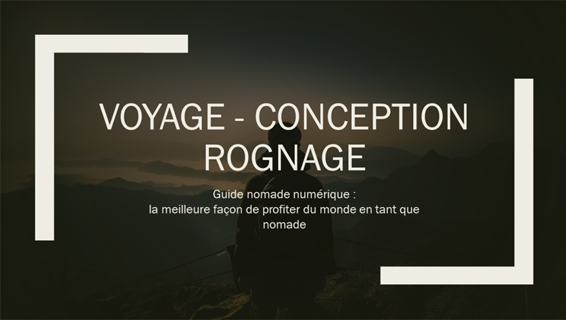 Voyage - Conception Rognage Voyage - Conception Rognage
