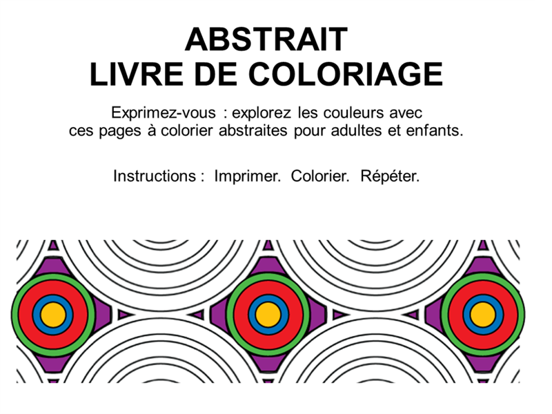 Album de coloriage Formes abstraites