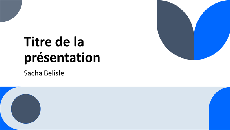 Présentation universelle Présentation universelle