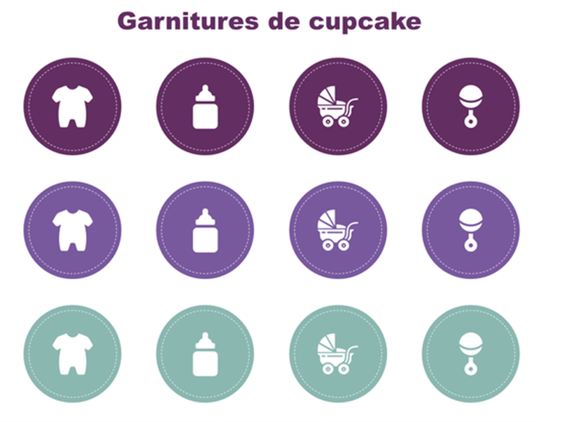 Naissance de douche Cupcake Naissance de douche Cupcake