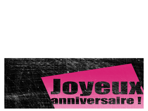 Carte d’anniversaire avec arrière-plan rayé (rose, noir, deux volets) Carte d’anniversaire avec arrière-plan rayé (rose, noir, deux volets)