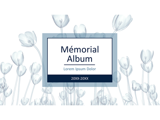 Album commémoratif d’inspiration florale