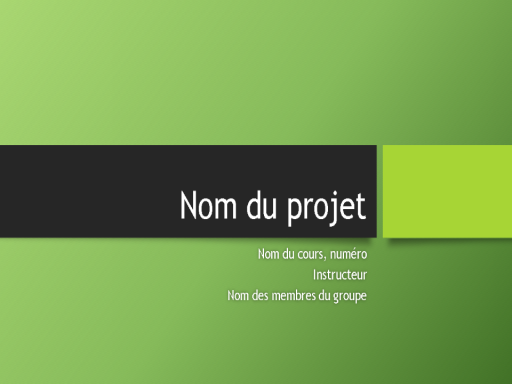 Présentation d’un projet de groupe (thèmes Berlin, grand écran) Présentation d’un projet de groupe (thèmes Berlin, grand écran)