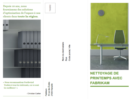 Brochure professionnelle à trois volets (design vert et noir) Brochure professionnelle à trois volets (design vert et noir)