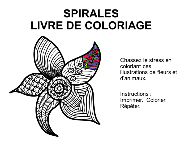 Album de coloriage Spirales Album de coloriage Spirales