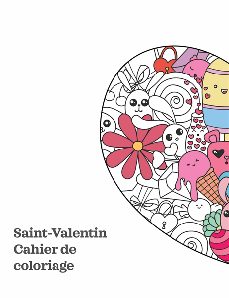 Cahier de coloriage de Saint-Valentin