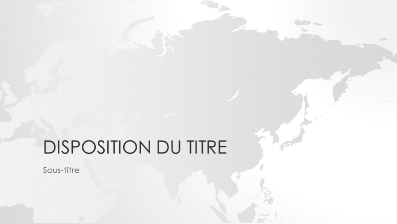 Série de cartes du monde, présentation Continent asiatique (écran large) Série de cartes du monde, présentation Continent asiatique (écran large)