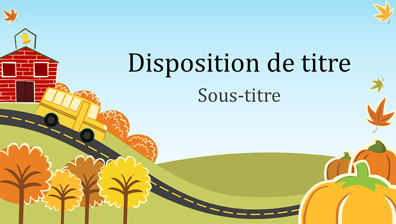 Présentation Rentrée d’automne (grand écran) Présentation Rentrée d’automne (grand écran)