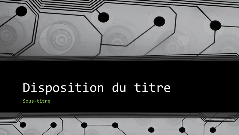 Présentation technologique de circuit imprimé pour professionnels (grand écran) Présentation technologique de circuit imprimé pour professionnels (grand écran)