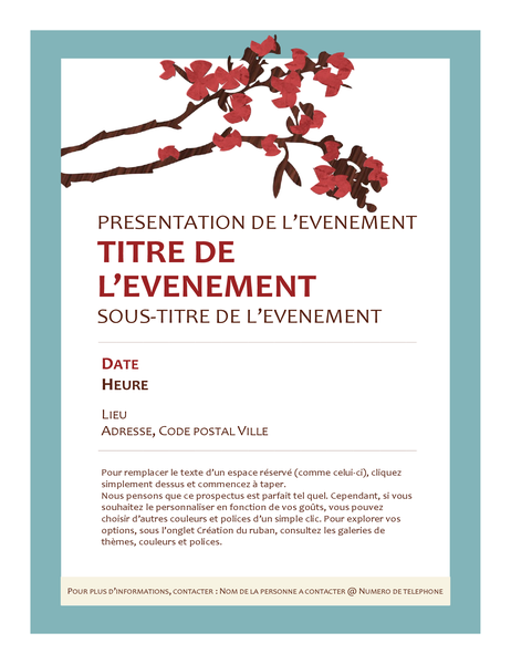 Prospectus d’événement printanier Prospectus d’événement printanier