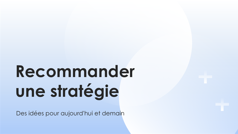Présentation de stratégie d’entreprise Présentation de stratégie d’entreprise