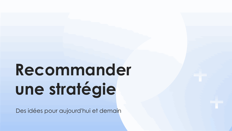 Présentation de stratégie d’entreprise Présentation de stratégie d’entreprise