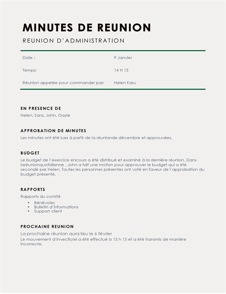 Procès-verbal de réunion d’association de parents d’élèves et d’enseignants (APE) Procès-verbal de réunion d’association de parents d’élèves et d’enseignants (APE)