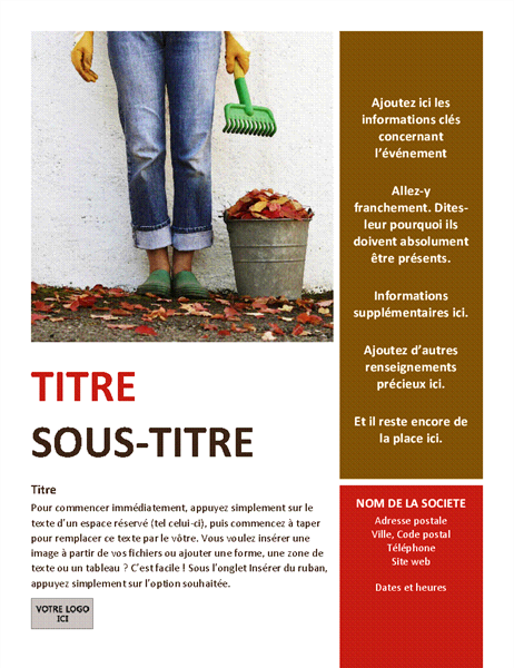 Prospectus d’événement saisonnier (automne) Prospectus d’événement saisonnier (automne)