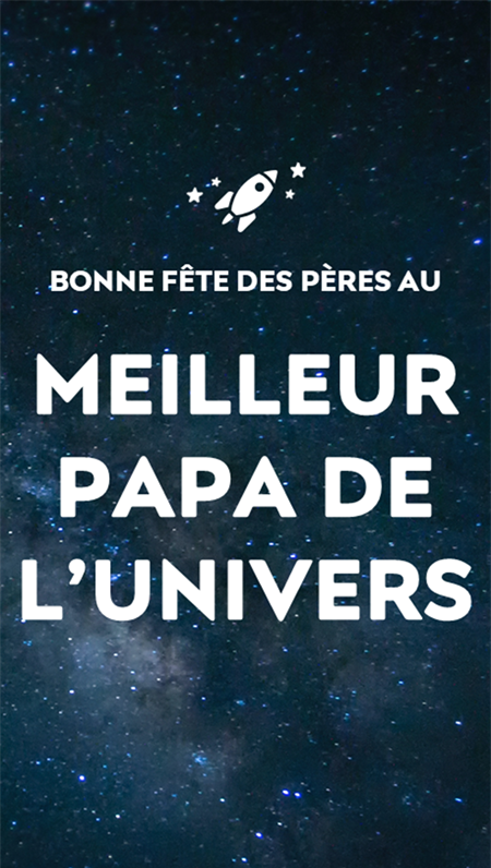 Espace extérieur cartes de fête des pères Espace extérieur cartes de fête des pères