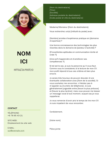 Lettre de motivation cube vert Lettre de motivation cube vert