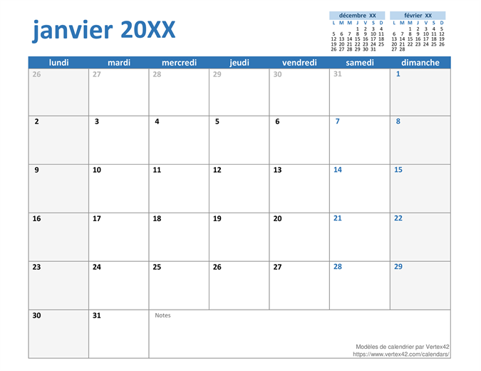 Calendrier annuel personnalisé Calendrier annuel personnalisé