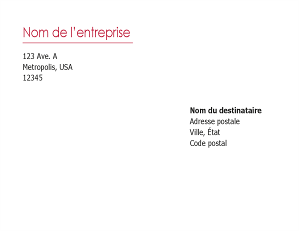 Enveloppe pour entreprise financière Enveloppe pour entreprise financière
